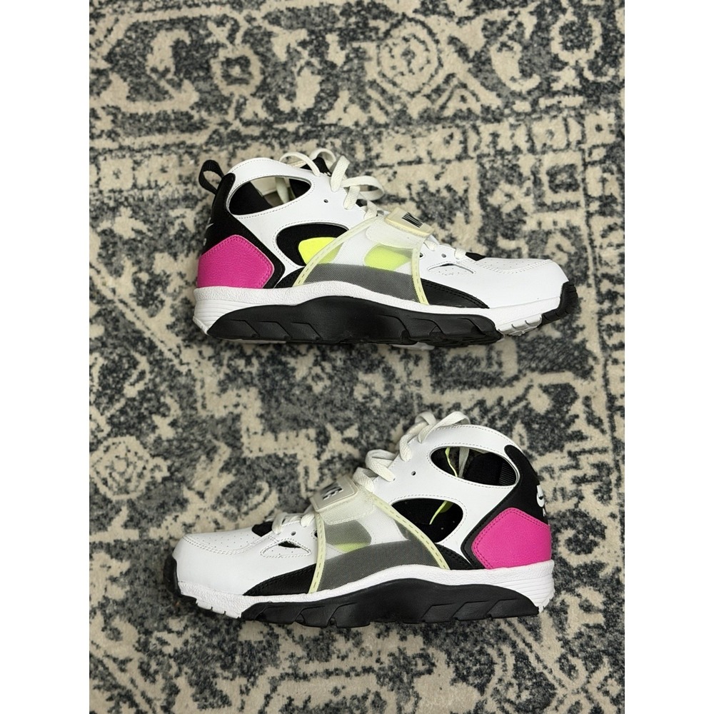 Size 10 Nike Air Trainer Huarache Fuchsia Volt Running Gym Vintage Retro Worn 1X